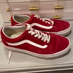 Red Vans Sneakers II 3M Scotch-guard Protection